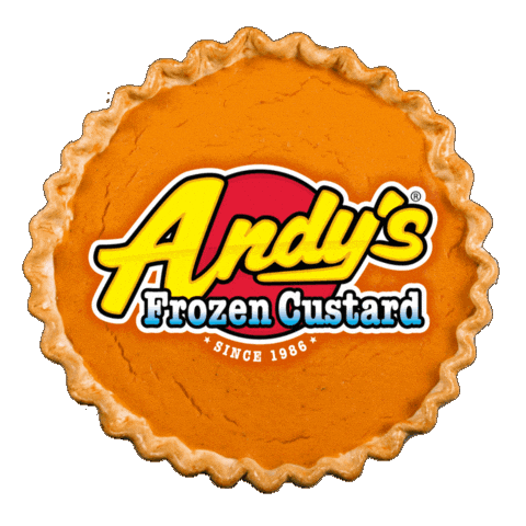 Pumpkin Spice Fall Sticker by Andy's Frozen Custard