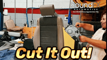 Cut It Out Leather GIF by Sound FX