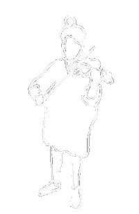 Girl Ghost Sticker
