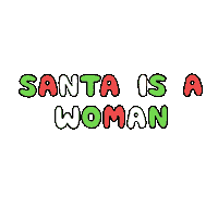 Christmas Woman Sticker by Sean Solomon