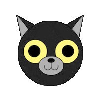 Cat Halloween Sticker by Sean Solomon