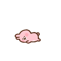 Tired うさぎ Sticker by Kanahei