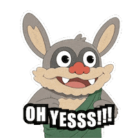 Happy Oh Yeah Sticker