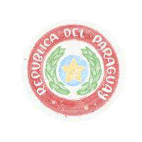 laralapy paraguay bandera republica albirroja Sticker