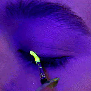 suvabeauty giphyupload makeup neon eyeliner GIF