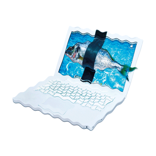 Internet Fish Sticker by Toiletpapermagazine