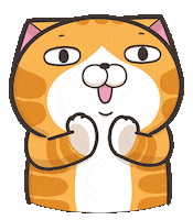 Happy Cat Sticker by MochiDad