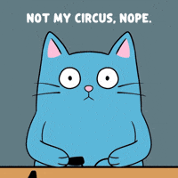 Avoid Blue Cat GIF
