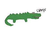 Crocodile Alligator Sticker