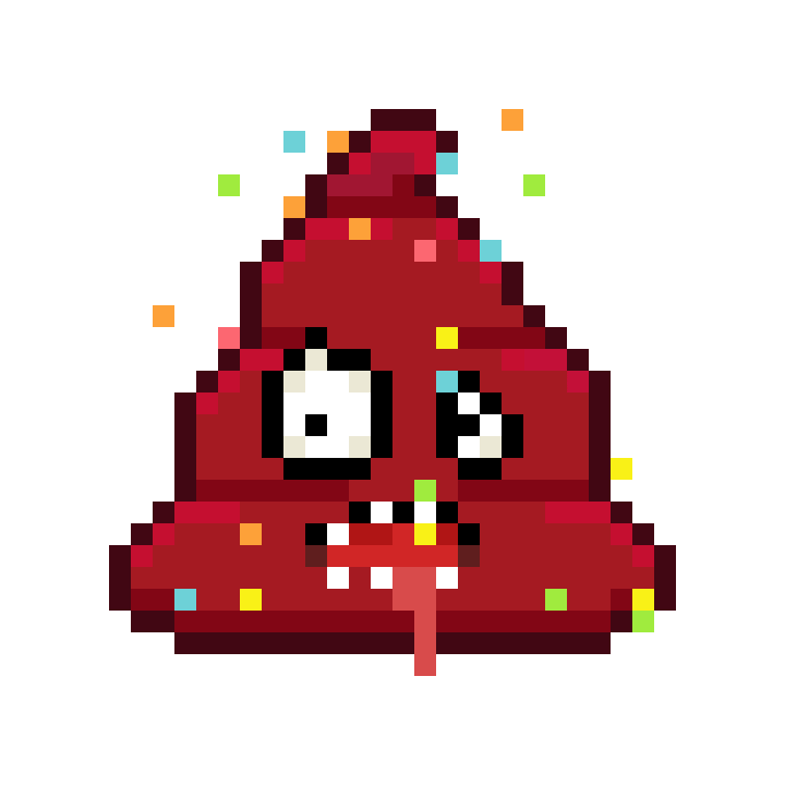 Art Shitting Sticker by Poopies.io