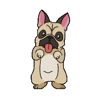 words_by_morgan dog frenchie french bulldog dogmom Sticker