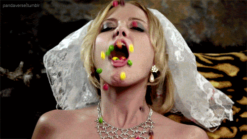 rainbow taste GIF