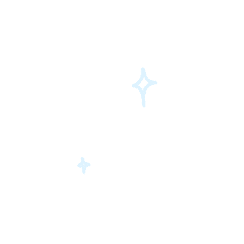 Baby Blue Star Sticker