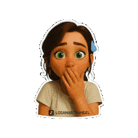 Logan Sorprendida Sticker