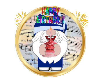 Happy Birthday Gnome Sticker