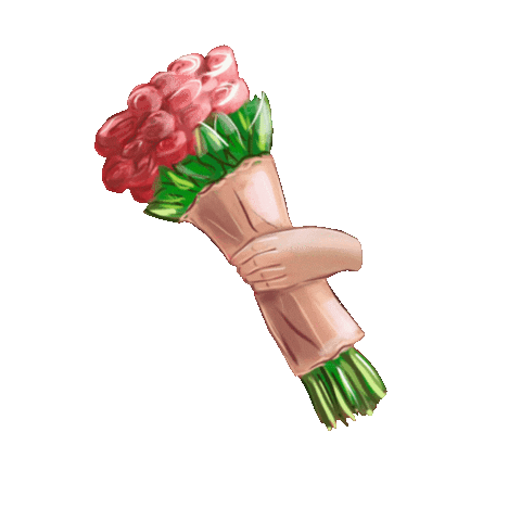 Red Rose Flowers Sticker