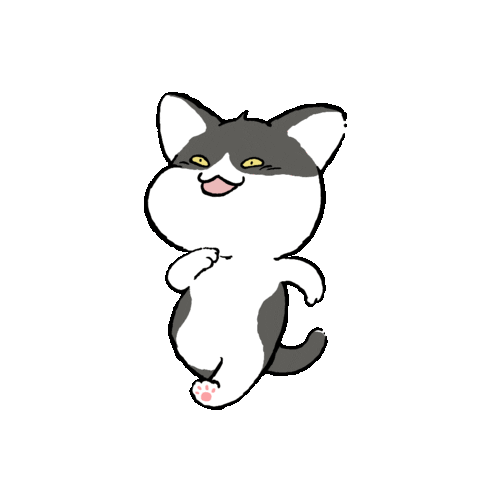 Happy Cat Sticker by GORO