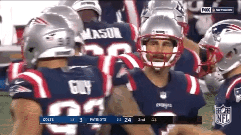 high five new england patriots GIF by NFL
