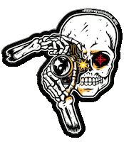 Skull Shooter Sticker by MG Professionalimg