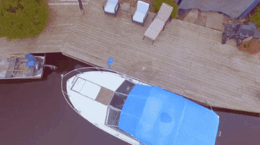 WylieFordMedia giphyupload boat drone save GIF