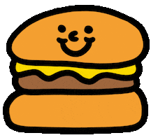 Happy American Food Sticker