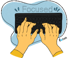 Student Studying Sticker by TU Delft