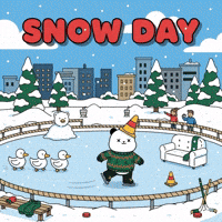 Ice Skating Holiday Season GIF by Kanpai Pandas