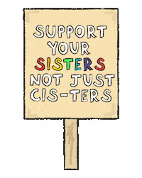 Womens March Lgbt Sticker by Tolly Dolly Posh