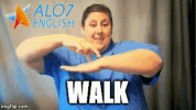 walking walk GIF by ALO7.com