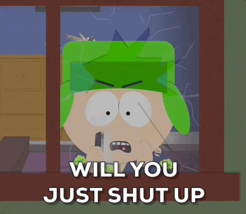 Kyle Broflovski Shut Up GIF by South Park