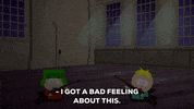 scared kyle broflovski GIF by South Park 