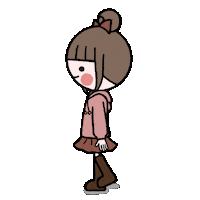 Girl Go Sticker by おちょう