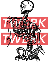 unmut-wear dance skull twerk skeleton Sticker
