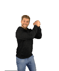 Cheering Dennis Sticker by PC-WELT