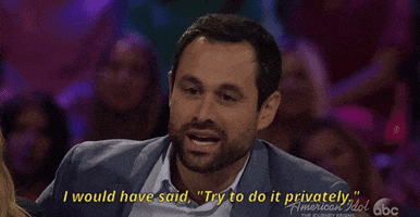 after the final rose i would have said try to do it privately GIF by The Bachelor