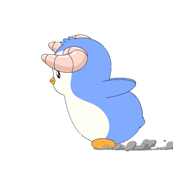 Run Running Sticker by Pudgy Penguins
