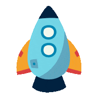 iwonderstudio shake toy spaceship spacetoy Sticker