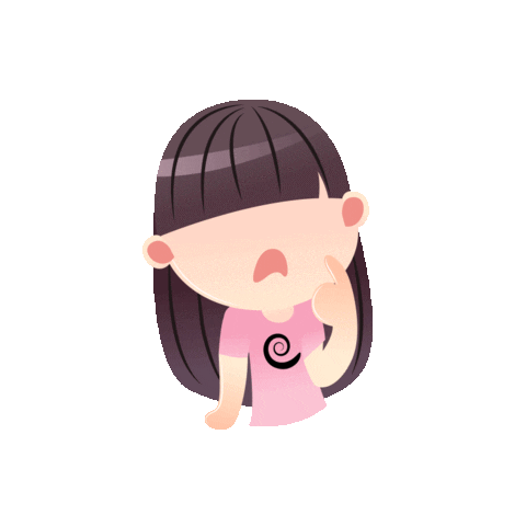Girl Think Sticker