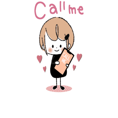 Girl Telephone Sticker