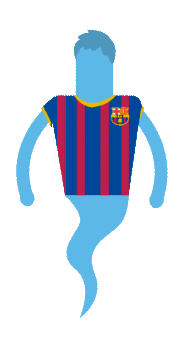 ghost barcelona Sticker by juanfutbol