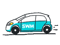 Mobilitat E-Auto Sticker by SWM Magdeburg