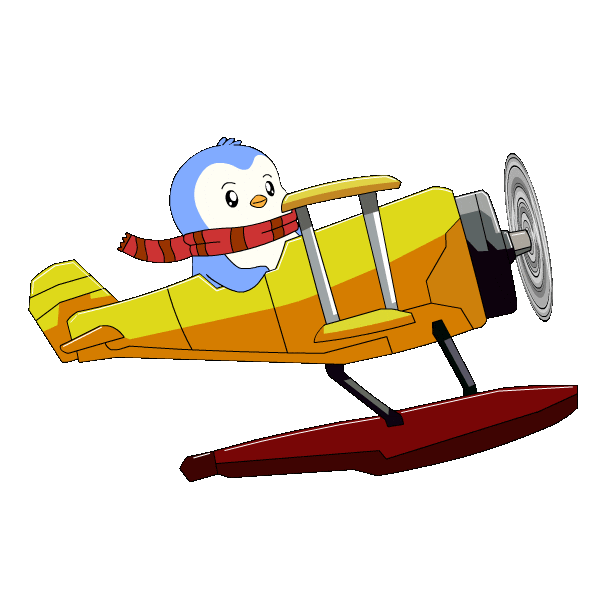 Flying Fly Away Sticker by Pudgy Penguins