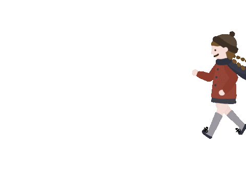 lazysuesue giphyupload winter walk stroll Sticker