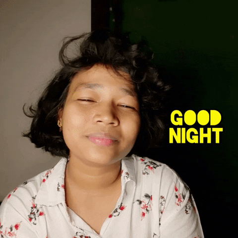 Yawning Good Night GIF
