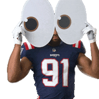 Looking Deatrich Wise Jr Sticker by New England Patriots