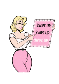 pillowtalkpinups love vintage swipe up wink Sticker