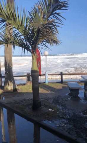 Freak Wave Crashes Into Restaurant in South Africa