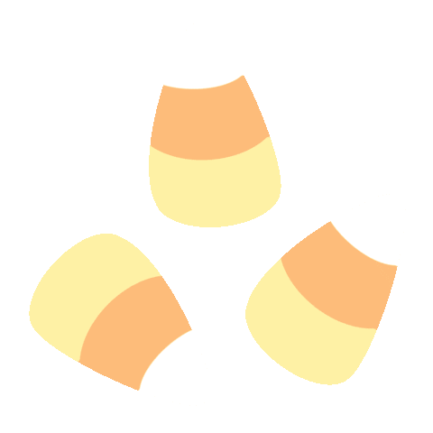 Candy Corn Halloween Sticker