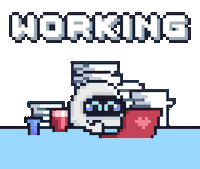 Sad Work Sticker by Potatozzz by 9GAG