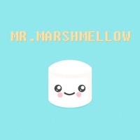MoonCatRobot kawaii marshmallow marshmellow mr marsh GIF